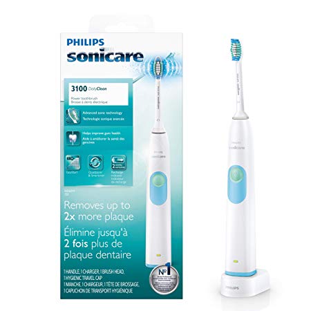 Philips Sonicare DailyClean 3100 Simply Clean Rechargeable Electric Toothbrush, HX6211/55