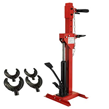 BestEquip 3 Ton Capacity Auto Strut Coil Spring Compressor 6600LB Strut Compressor with 4 Snap Joints Air Hydraulic Tool for Car Repairing and Strut Spring Removing (3 Ton Capacity)