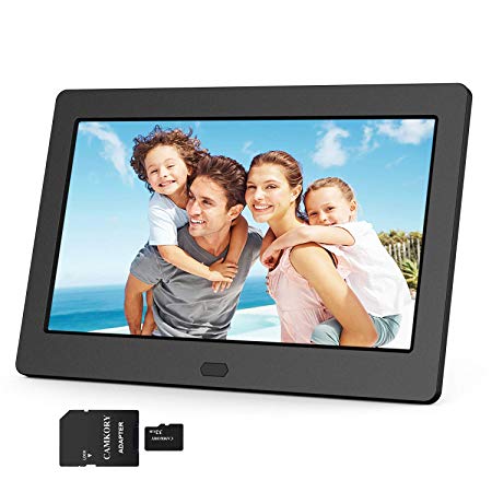 Digital Photo Frame 1280x800 16:9 IPS Screen 7 inches   32GB SD Card HD Digital Picture Frame Widescreen, Support 1080P Videos, Photos Auto Rotate, Support Thumb USB Drive, SD/MMC/MS Card(Black)