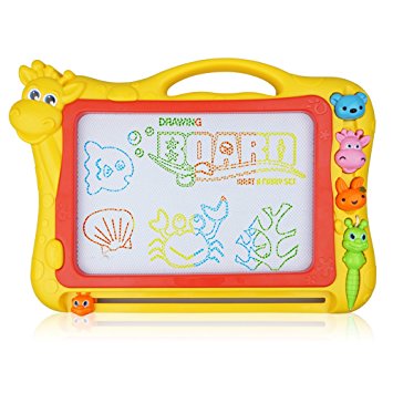 Magnetic Drawing Board, 12.8 Inch Drawing Area Colorful Magna Doodle for Kid Learning