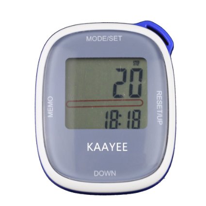 KAAYEE Tri Axis Digital Pocket Pedometer w 7 Days Data Memory and Calorie Calculating for Adult and Kids in Walking and Fitness Tracking