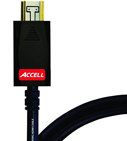 Accell AVGrip Pro High Speed HDMI Cable with Locking Connectors - 6 Feet, HDMI 2.0 Compliant for 4K UHD @60Hz - Poly Bag Package