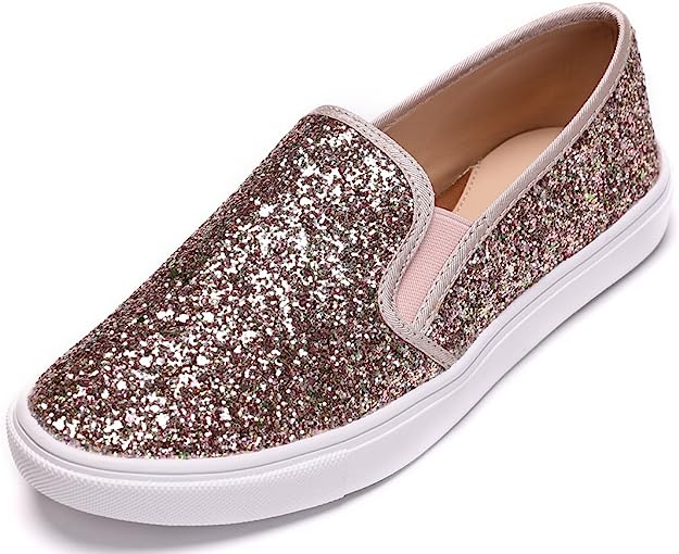 FEVERSOLE Women's Fashion Slip-On Sneaker Casual Flat Loafers