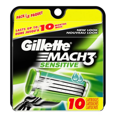 Gillette Mach3 Sensitive Cartridges 10 Count