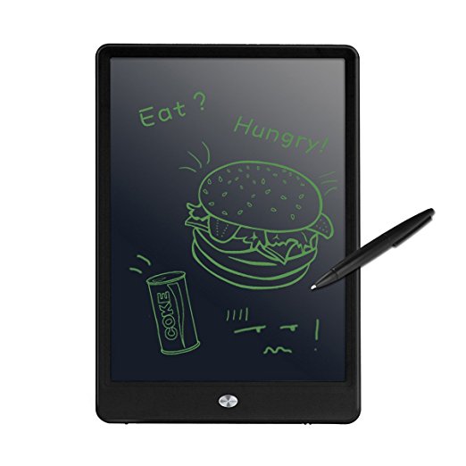 M.Way 10.5 Inch LCD Writing Tablet Drawing Graphics Board with Wireless Digital Pen Message Board Screen Handwriting Pad Paperless Digital Drawing Write Tool Graffiti Board Black