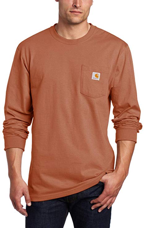 Carhartt Men's Workwear Jersey Pocket Long-Sleeve Shirt K126 (Regular and Big & Tall Sizes)