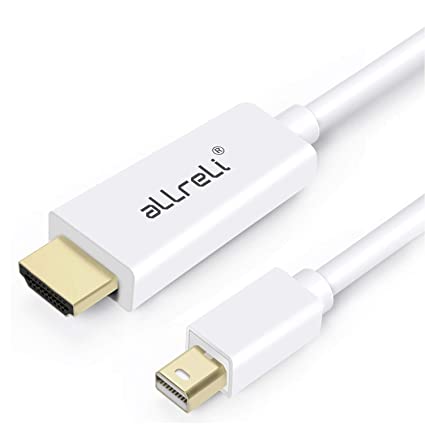 Mini DP to HDMI, aLLreLi 6Feet Mini DisplayPort (DP) to HDMI HDTV Cable for iMac, MacBook Pro, MacBook Air and PC, Thunderbolt Compatible