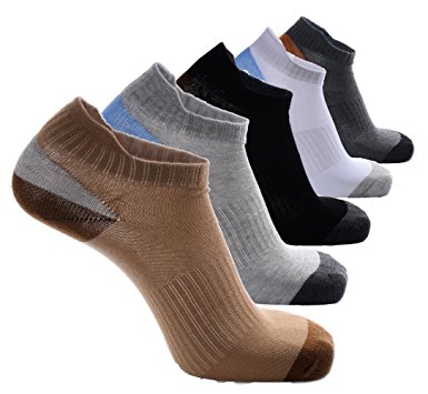Ankle Casual Socks 6-Pack Size 5-11 For Men And Women Cotton