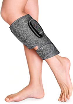 RENPHO Cordless Leg Massager, Wireless Calf Ankle Wraps Air Compression Massager with Rechargeable for Relieve Fatigue, 3 Modes and 3 Intensities, Gift in Home Office Travel Use, 1 PC