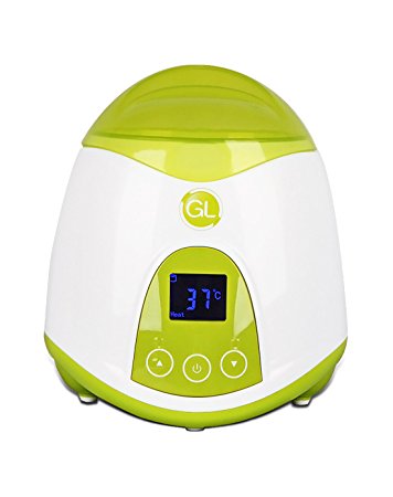 Gland Baby Bottle Warmer and Food Warmer for Heating Breastmilk Food Travel Home, Electric Portable,Quick Bottle Warming System,LCD Display (Green)