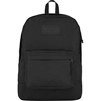 JanSport Mono Superbreak Backpack - Lightweight School Pack | Black