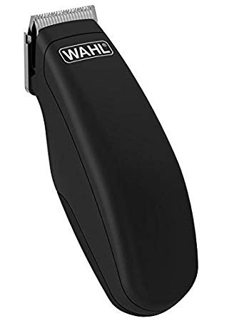 Wahl Pocket Pro Hair Trimmer Battery Black Rubberised 8066-717