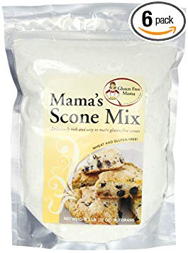 Gluten Free Mama, Mama's Scone Mix,  32 Ounce Pouch (Pack of 6)