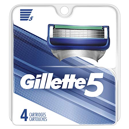 Gillette 5 Men's Razor Blade Refills, 4 Count