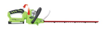 GreenWorks 22192 Enhanced 24V Li-Ion 22-Inch Cordless Hedge Trimmer with 2ah battery and charger