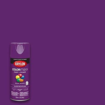 Krylon K05536007 COLORmaxx Spray Paint, Aerosol, Rich Plum