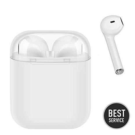 Wireless Bluetooth Headset, Best Wireless Earbuds, a Pair of Noise-reducing and Sweat-Proof Sports Wireless Headphones with Charging Box, Support for iOS and Android Smartphone
