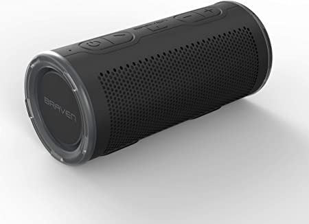 Braven BRV-360 - Waterproof Portable Speaker - Bluetooth Wireless Technology - 360 Degree Speaker - Black