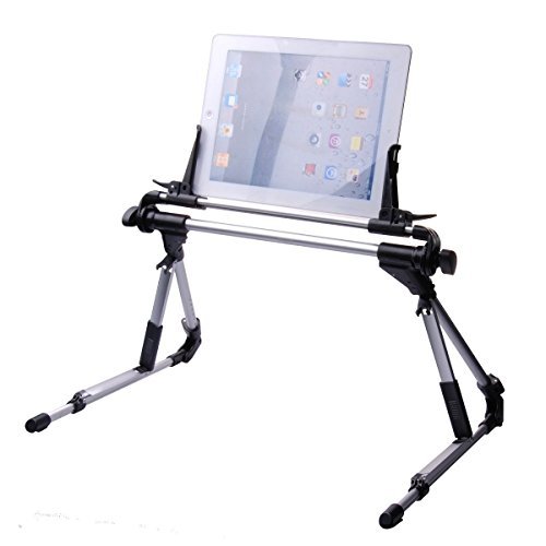 Gomeir iPad Stand Portable Tablet Stand iPad Holder Adjustable iPad Mount Holder, Floor Desk Bed Sofa Stand for Smartphone, Tablet and more