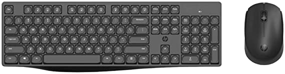 HP CS10 Wireless Multi-Device Keyboard and Mouse Combo (Black) (7YA13PA)