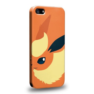 Case88 Premium Designs Pokemon Eevee Protective Snap-on Hard Back Case Cover for Apple iPhone 5 5s