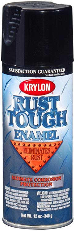 Krylon K09202007 'Rust Tough' Gloss Black Rust Preventive Enamel - 12 oz. Aerosol