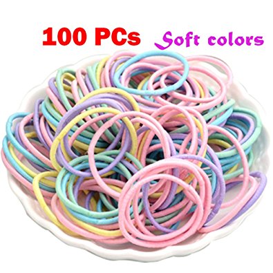 Hair Elastic Ties Bands Holders Headband Boutique Girls Ponytail Holders No Crease Ouchless Stretchy Elastic Styling Tool