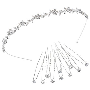 Lictin Rhinestone Wedding Bride Crystal Hairband