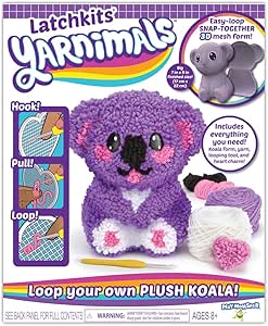 PlayMonster Yarnimals Koala — Loop Your Own Koala — Craft Kit — Make Your Own Animal Toy — Ages 8