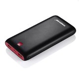 Poweradd Pilot X7 20000mAh External Battery Portable Charger with Smart Charging for iPones iPads iPods Samsung Galaxy series most other Phones and Tablets - BlackRed