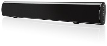 iLive Horizontal Bluetooth Sound Bar with 2.0 Channel Stereo Speaker (Black)
