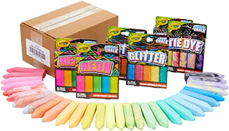 Crayola Sidewalk Chalk Special Effects Set, Outdoor Toy, 30Count, Gift for Kids, 4, 5, 6, 7