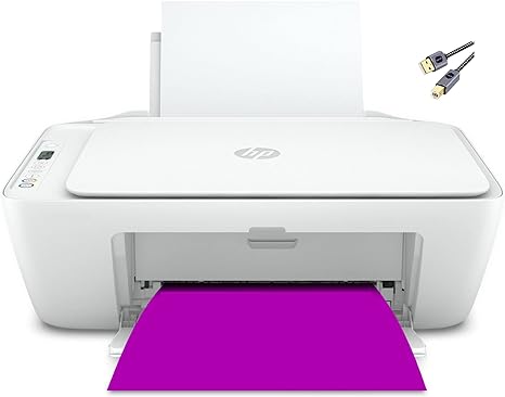 HP DeskJet 2752e Series Wireless Inkjet Color All-in-One Printer | Print Copy Scan | USB Connectivity | Mobile Printing | Up to 4800 x 1200 DPI | Print Up to 7.5 PPM   Printer Cable