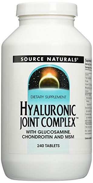 Source Naturals Hyaluronic Joint Complex With Glucosamine, Chondroitin & MSM Extra Strength - 240 Tablets