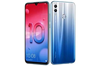 Huawei Honor 10 lite (32GB   3GB RAM) 6.21" FHD 4G LTE GSM Factory Unlocked Smartphone - International Version No Warranty HRY-LX2 (Blue)