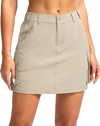 G Gradual Women's Skort 5 Pockets Cargo Skirt Golf Skirts Skorts for Women Casual Summer Hiking