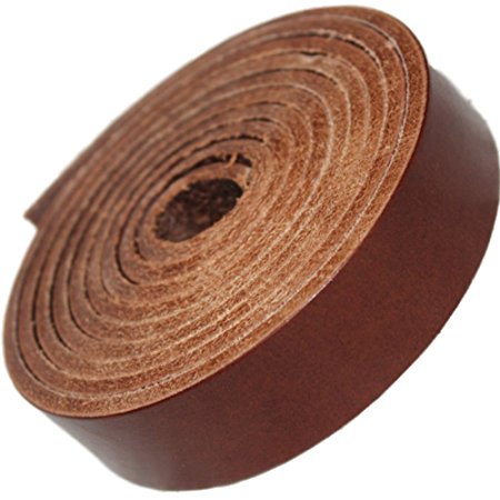 Leather Strap Brown 1 Inch Wide 9-10 oz, By TOFL