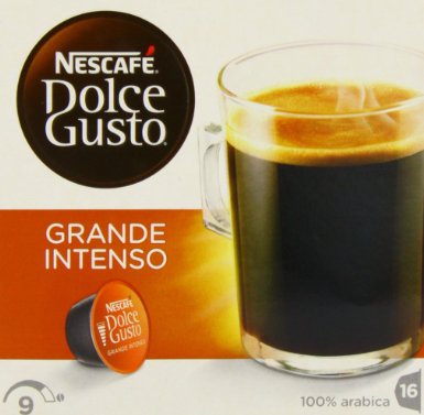 Nescafe 12128828 Dolce Grande Intenso Coffee Pods - Pack of 3 Total 3 x 16 Capsules 48 servings