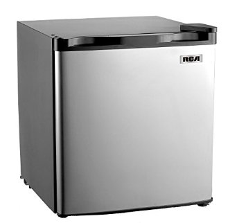 RCA RFR180 16 Cubic Foot Fridge with Spotless Steel Door Stainless Steel