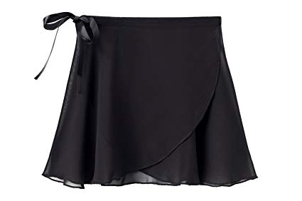 STELLE Ballet/Dance Chiffon Wrap Skirt for Toddler/Girls/Women with Tie Waist