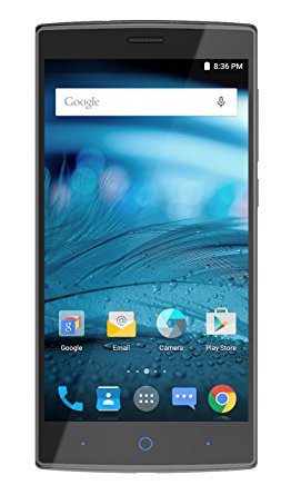 ZTE Zmax 2 Z955A Factory Unlocked Smartphone, 5.5-Inch HD Display, 16 GB, 2GB RAM, 4G LTE, U.S. Warranty, (Titanium)