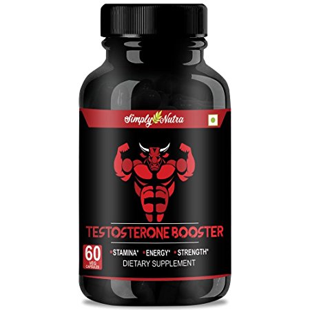 Simply Nutra Testosterone Booster Supplements for gym & Boosts Energy & Muscle Growth 800mg (Pack of 1)