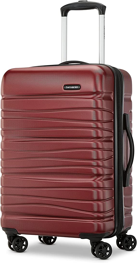 Samsonite Evolve SE Hardside Expandable Luggage with Double Spinner Wheels, Matte Burgundy, Carry-on