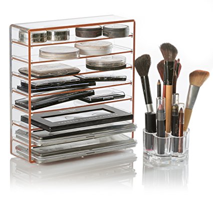 Palette and Makeup Organizer with Free Brush Holder