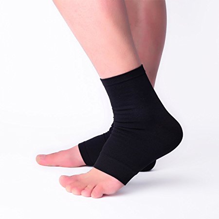 Alaska Bear® Foot Compression Socks Foot Sleeve Plantar Fasciitis Foot Support Ankle Compression Socks Heel Arch Support - 1 Pair