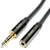 Zeskit 12 Premium Audio Cable - 35mm Braided Nylon Stereo Audio Cable Male to Female