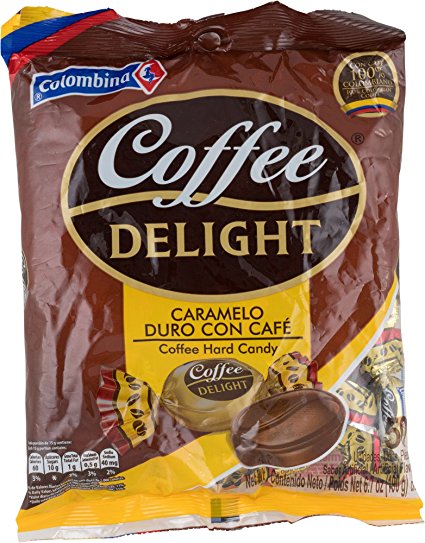 Colombina Coffee Delight 100% Colombian Coffee Hard Candy (Pack of 50)