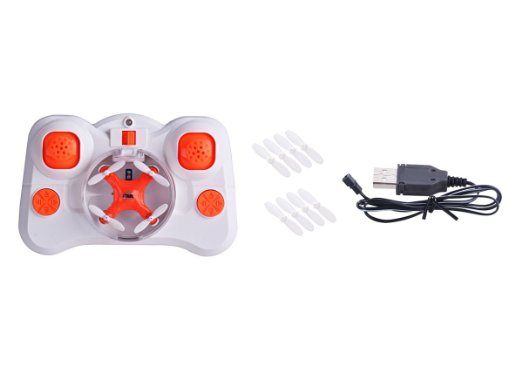 Makerfire Cheerson CX-STARS Mini Quadcopter Pocket Drone 2.4G 4 Channel Three Speed Mode LED Light Orange