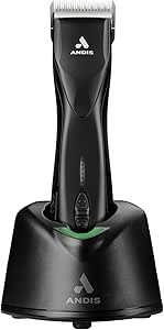 Andis 79170 Pulse Zr II 5-Speed Detachable Blade Clipper, Cordless, Removable Lithium Ion Battery - Black