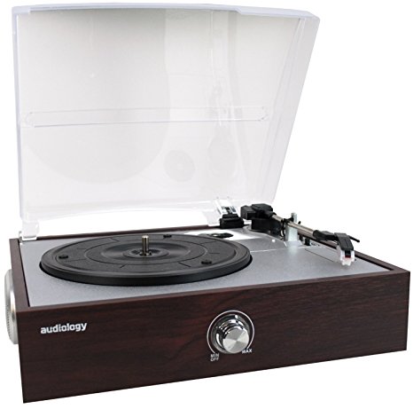 3 speed USB Turntable vinyl Record Player with Built-in Stereo Speakers and Dust Cover   convert your vinyl collection to digital with included software!!